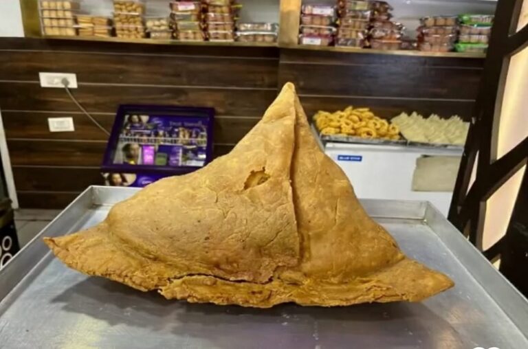 Meerut-kaushal-sweet-baahubali-samosa-viral-on-social-media