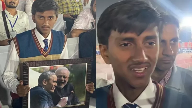 The young man, who cried on not being able to meet Prime Minister Modi, brought a special gift for the Prime Minister