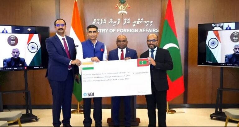 The foreign minister of Maldives expressed his gratitude for India's financial assistance of crores to Maldives