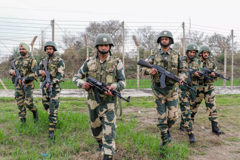 When the soldiers were deployed for the protection of the farmers, there was firing from Pakistan, and the BSF gave this response