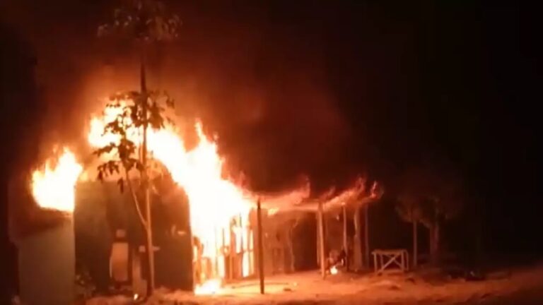 miscreants-attack-former-tripura-cm-biplav-debs-ancestral-house-set-fire-to-house