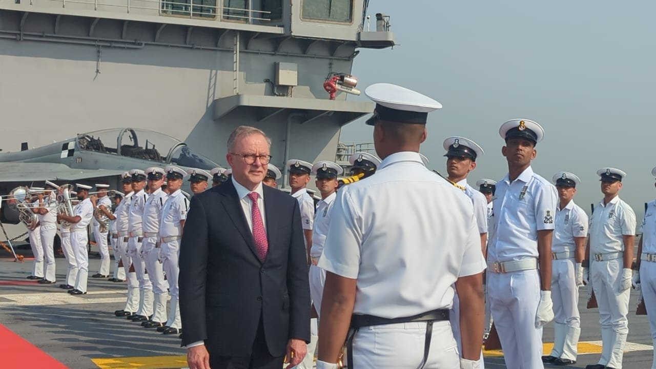 Australian PM Anthony Albanese visited INS Vikrant