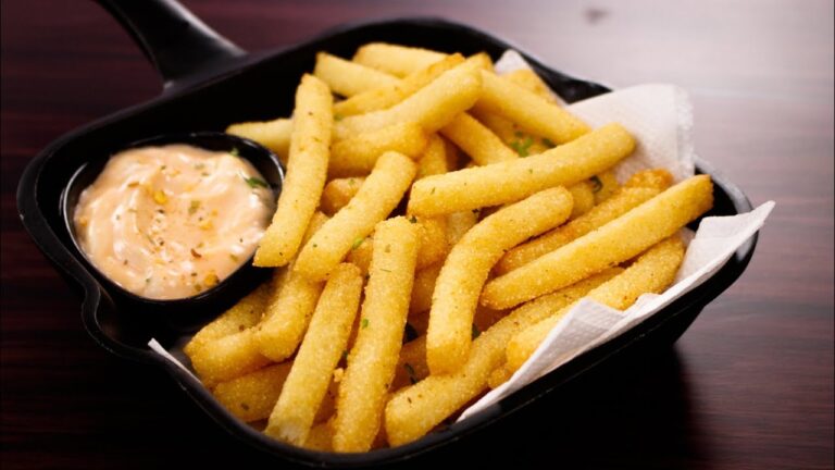 No french fries, this time at home semolina fries, see easy recipe