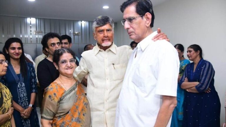 Former CM Chandrababu Naidu, who reached home after spending 53 days in jail, was welcomed by family and supporters